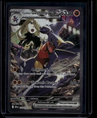 Pokemon TCG Cynthia's Garchomp ex 232/182 Destined Rival Special Illustration NM - Image 1 of 2