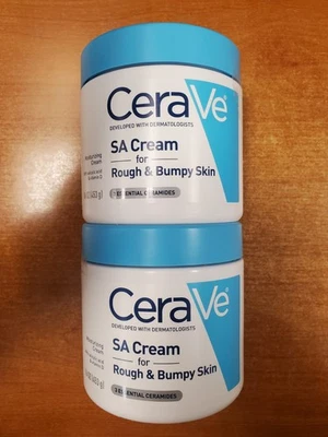 2 Jars: CeraVe SA Cream for Rough & Bumpy Skin Salicylic Acid 16oz ea (5039) F5A - Image 1 of 4