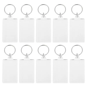 Llavero con marco de fotos de 25 piezas para fotos pequeñas colgante anillo de moda - Imagen 1 de 12