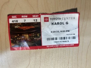 Karol G Strip Love Ticket Stub & Bracelet - Picture 1 of 7