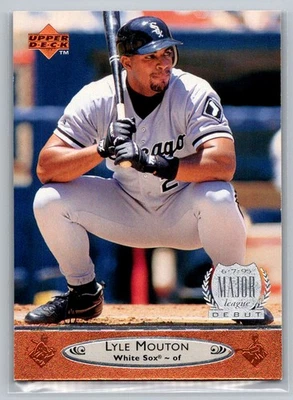 Lyle Mouton 1996 Upper Deck MAJOR LEAGUE DEBUT Chicago White Sox #39 RC - Image 1 of 2