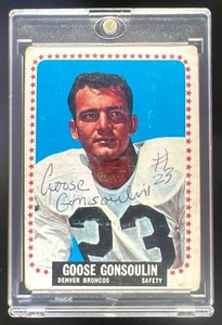 1964 Topps Football Goose Gonsoulin #47 Denver Broncos PSA/DNA Authentic Auto - Picture 1 of 2