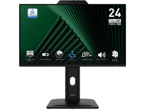 MSI PRO MP242PMG, 24-inch IPS 1920 x 1080 (FHD) Computer Monitor, 120Hz, Webcam, - Picture 1 of 5