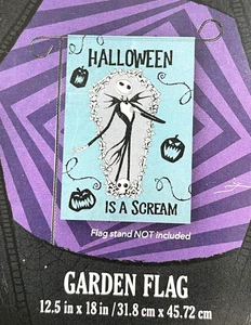 Disney Halloween The Nightmare Before Christmas Garden Yard Flag 12.5" x 18" - Picture 1 of 4