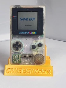 Nintendo Game Boy Color Clear Ice Console Tested Works No Sound A/B Start Select - Picture 1 of 9