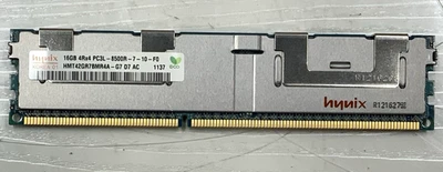 Hynix 16GB PC3L-8500R DDR3-1066MHz Registered ECC - HMT42GR7BMR4A-G7 - Image 1 of 3