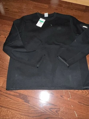 Sudadera Nike Sportswear Tech Fleece Crew CU4505-010 Negra Talla XL Foto 1 de 4