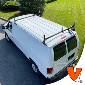 H1 2-Bar Steel Rack System Dodge RAM Van 1981-2007 (All trims) Black - Picture 1 of 13