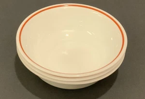 Lote de 3 cuencos de sopa/cereal Corelle con borde de canela de 6 1/4" - Imagen 1 de 4