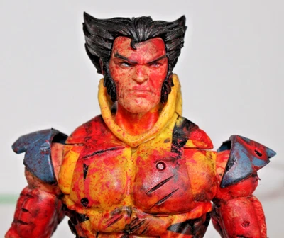 ARTIST CUSTOM EXTREME Battle Damaged Wolverine X-MEN Marvel Legends - (NOVO)  - Imagem 1 de 4