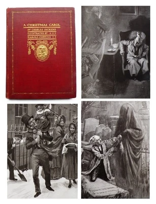 1911 A CHRISTMAS CAROL by Charles Dickens illustrated by Harold Copping GHOSTS - Image 1 of 4
