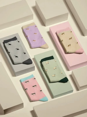 Socken, Bambus, gemustert, Damen, weich - Bild 1 von 4