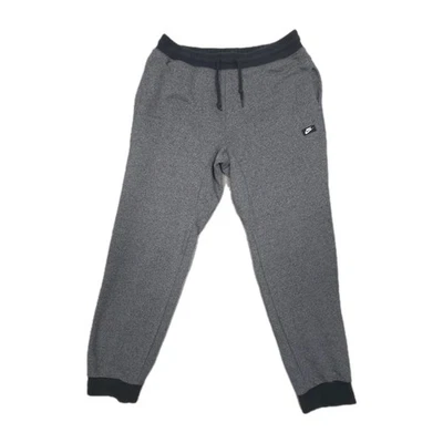 Nike Jogger Pants Mens Large French Terry Shoebox Cuffed Grey Black 727397-010 - Image 1 of 4