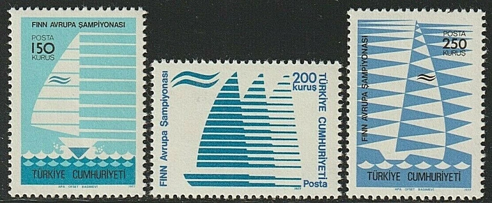 EDSROOM-9882 Turkey 2056-58 MNH 1977 Complete Sailing Championships - Image 1 of 1