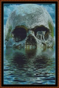 SKULL ISLAND cross stitch pattern (punto cruz) (lo - Picture 1 of 5