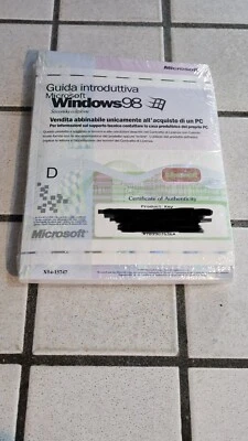 Microsoft Windows 98 CD + BOOK  + PRODUCT KEY - Immagine 1 di 3