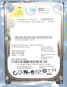 2,5" IDE Laptop HDD 30GB 80GB getestet alles funktioniert ok - Bild 1 von 5