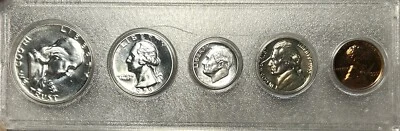 1955 5 Silver Coin Proof Set - In Whitman Plastic Holder *Slight Toning* CS14 - Image 1 of 4