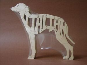 Italian Greyhound Dog Wooden Amish Toy Puzzle NEW Figurine Art 