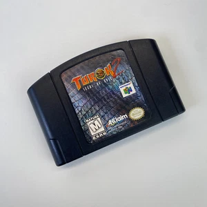 Turok 2 Seeds of Evil N64 Nintendo 64 AUTHENTIC TESTED FAST SHIPPING - Picture 1 of 2