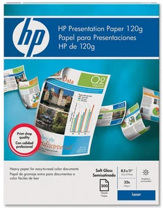 HP Soft Gloss Presentation Paper 120gsm 200 Sheets Q6541A (Approx A4) 8.5 x 11" - Afbeelding 1 van 1