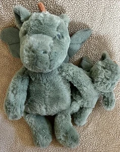 Cloud Island Green Dragon Plush Toy Rattle Set Target Stuffed Animal NEW Tags - Picture 1 of 5