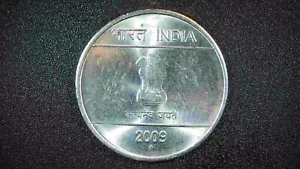 INDIA 1 RUPEE 2009 SEPT28 - Picture 1 of 2