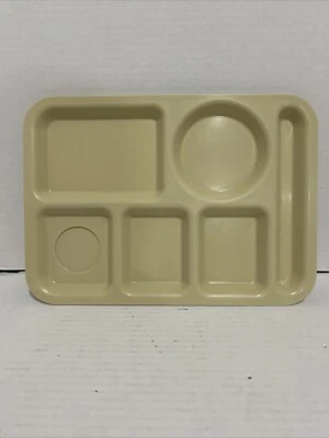 1 Vintage SiLite 614 Stack Lunch cafeteria Trays USA MADE Chicago Yellow - Image 1 of 2