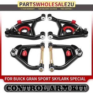 4x Front Upper & Lower Control Arm Kit for Buick Skylark 64-72 Chevrolet Pontiac - Picture 1 of 10