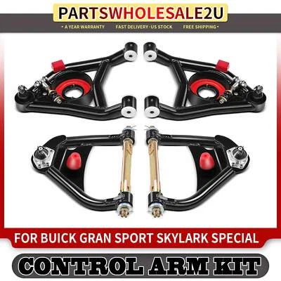 4x Kit de brazo de control delantero superior e inferior para Buick Skylark 64-72 Chevrolet Pontiac Foto 1 de 4