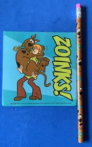 NEW Scooby-Doo! "ZOINKS!" Blue Notepad & Pencil - GREAT STOCKING STUFFER - Picture 1 of 2