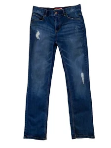 Tommy Hilfiger Boys Revolution Slim Jeans Adjustable Waist Sz 20 Youth Distress - Picture 1 of 6