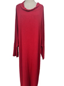 NWT Bryn Walker Ilse Red Cowl Neck Long Dolman Sleeve Maxi Dress Size 3X NWT - Picture 1 of 12