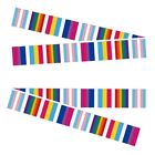Party Rainbow Pride Bunting 33ft Bright Bar and Carnivals Door Wall
