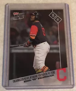 2017 TOPPS NOW #PW-32 EDWIN ENCARNACION INDOSSA "EE" PER GIOCATORI MLB WEEKEND - Foto 1 di 2