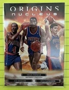 2022-23 Origins Isiah Thomas Joe Dumars Bill Laimbeer Nucleus #25 Pistons - Picture 1 of 2