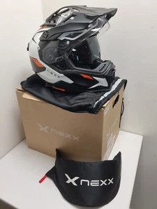 NEXX X.WED3 KEYO Casque moto intégral blanc/orange/carbon taille M + écran irid - Imagen 1 de 4