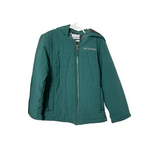 Columbia Jacket Childrens Size XS 6-7 Full Zip Hooded Winter Green School Casual - Picture 1 of 7