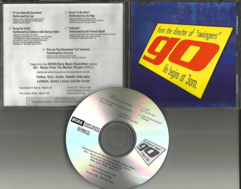 RARE USA SAMPLER PROMO TST PRESS CD w/ LEN Danny Saber ESTHERO DJ RAP Air 1999  - Image 1 of 1