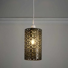 Moroccan Tunis Brass-Effect Pendant Light Shade