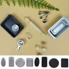4PCS Black Silver Dollhouse Baking Tray Doll Accessories Bakeware Plate  Doll