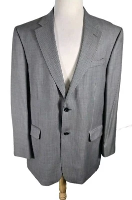 Abrigo deportivo Stafford para hombre talla 46L negro blanco espiga poli dacron S68 Foto 1 de 4