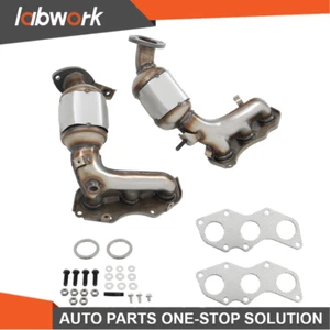 Labwork Manifold Catalytic Converters For 2011-2015 Toyota Sienna 3.5L Bank 1+2 - Picture 1 of 12