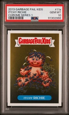 2013 Topps Garbage Pail Kids Chrome Series 1 CS1 ITCHY RICHIE 11a PSA 10 GEM MT - Image 1 of 2