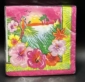 Luau Party Beverage Napkins, 16-2Ply - Picture 1 of 2