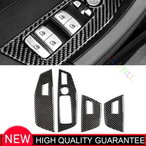 For BMW X3 G01 X4 2018-22 Vinyl Carbon Fiber Door Window Switch Lift Cover Trim - Picture 1 of 5