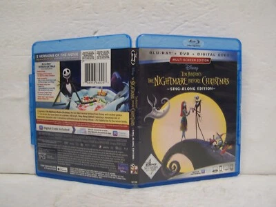 The Nightmare Before Christmas Disney Blu-Ray DVD Sing-Along Edition Set 0207 - Image 1 of 2