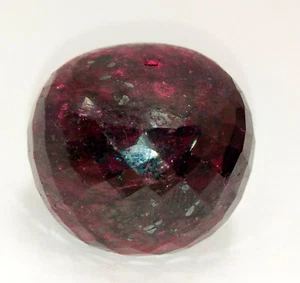 343 Cts Natural Red Ruby Drilled Faceted Round Cut Shape Loose Gemstone - Picture 1 of 4