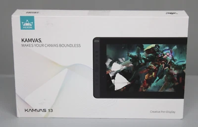 HUION KAMVAS 13 Grafiktablett mit Display Grafik-Zeichenmonitor, Schwarz NEU - Bild 1 von 4