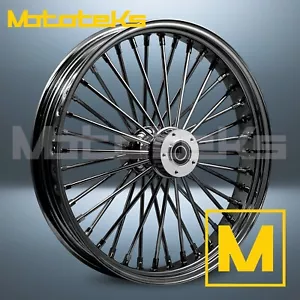 26X3.5 FAT SPOKE WHEEL 40 STAINLESS SPOKES FOR HARLEY TOURING BAGGER FRONT RIM - Picture 1 of 5